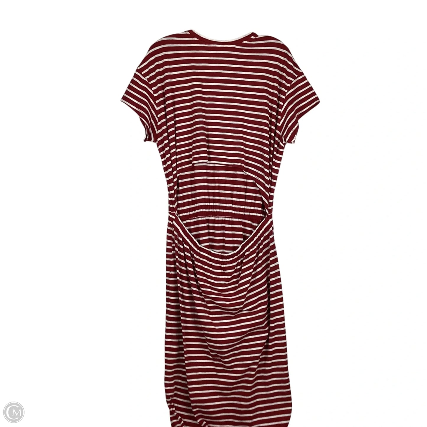 Dress Casual Midi By Old Navy In Striped Pattern, Size: L
