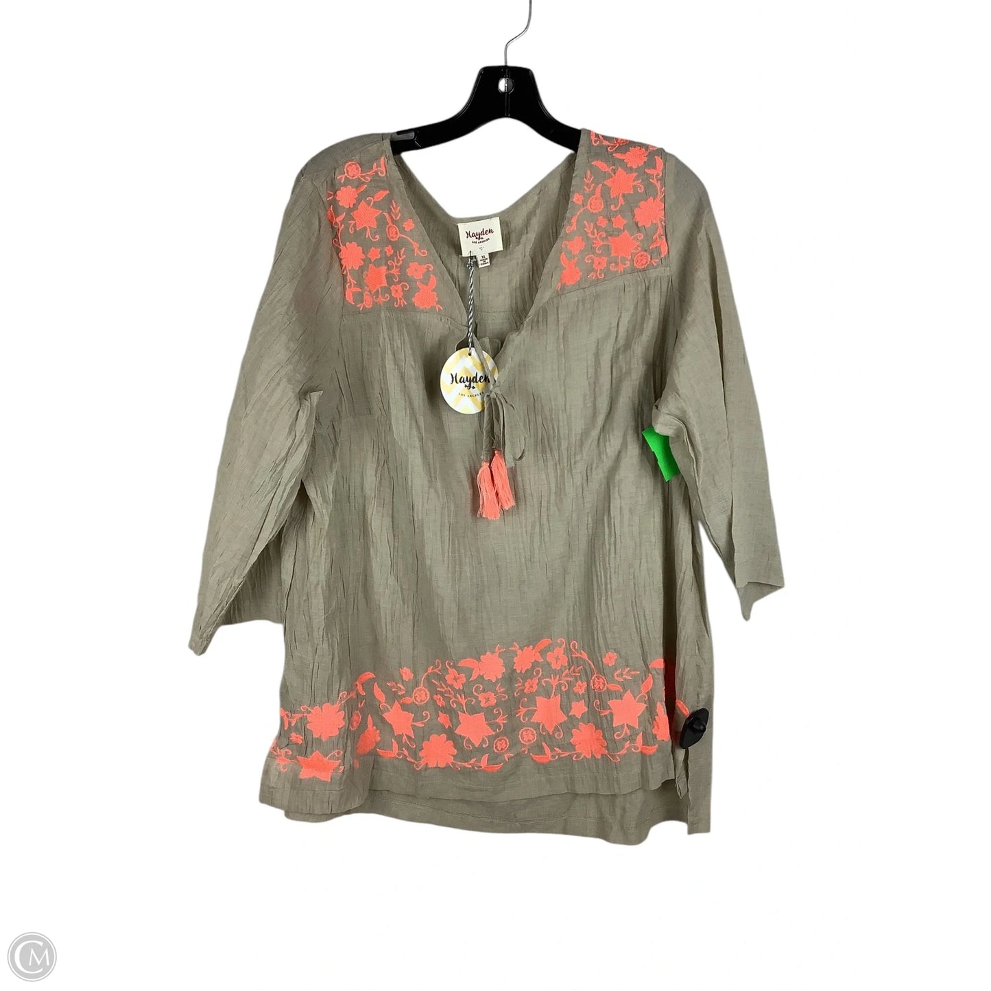 Swimwear Cover-up By Hayden La In Tan, Size: Xl