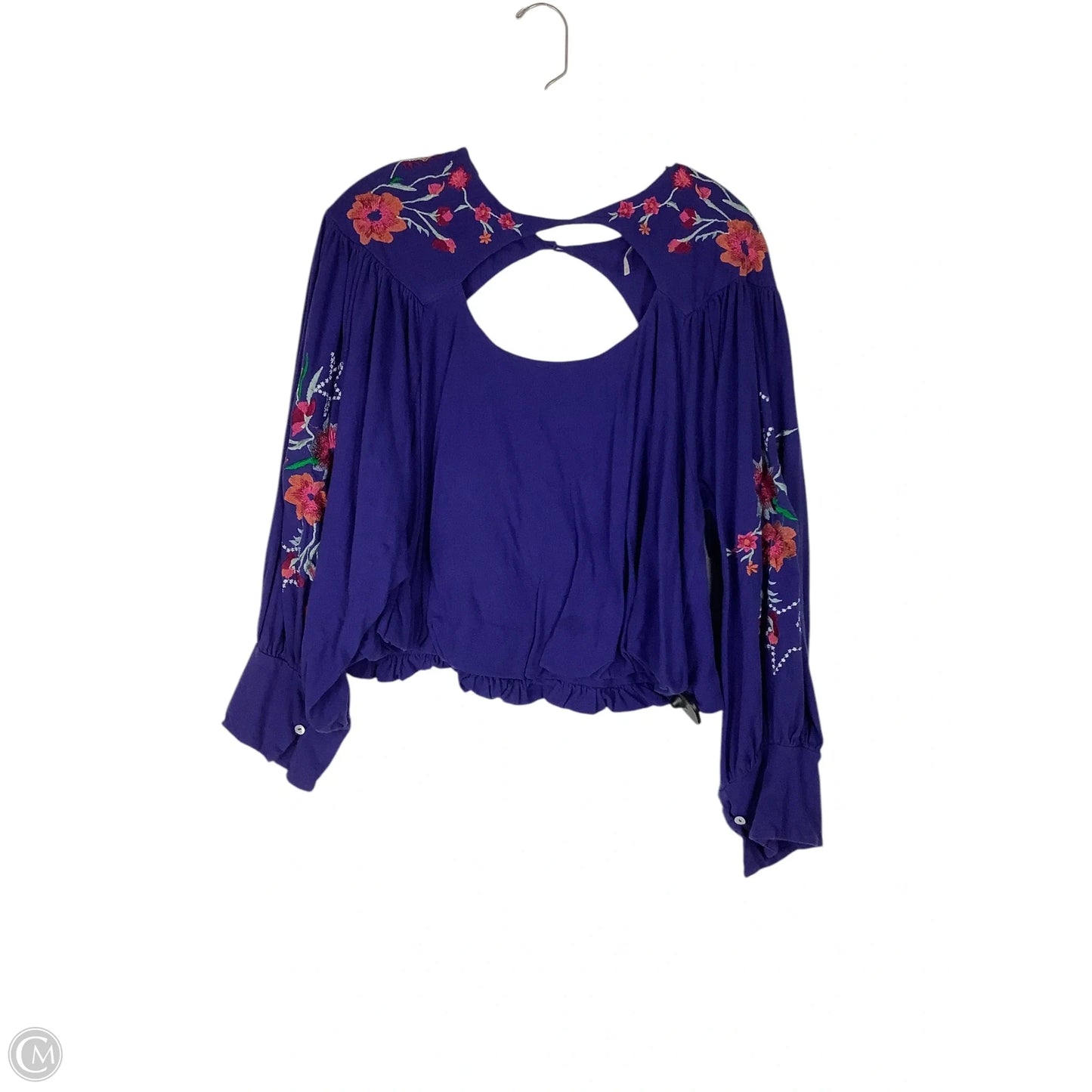 Top Long Sleeve By Free People In Purple, Size: M