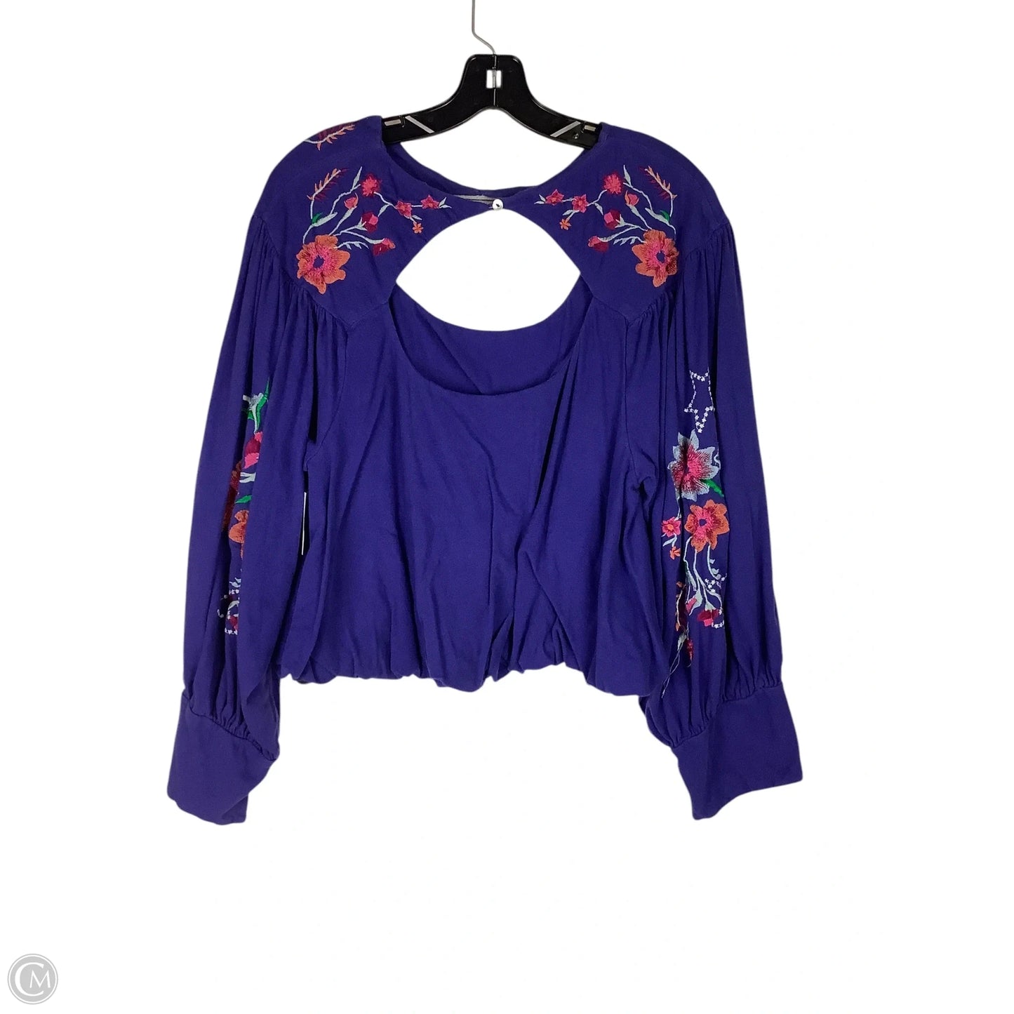 Top Long Sleeve By Free People In Purple, Size: M