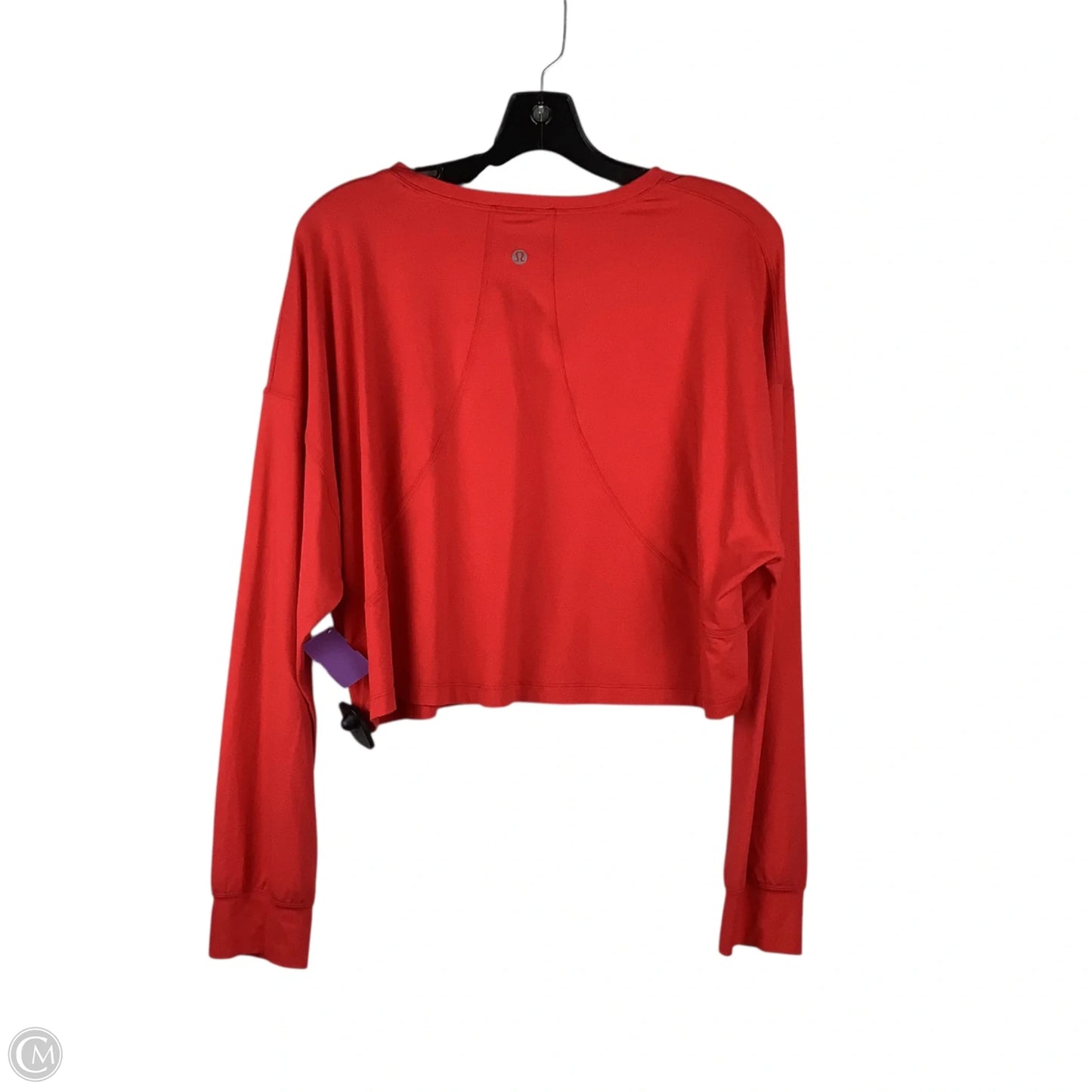 Athletic Top Long Sleeve Crewneck By Lululemon In Red