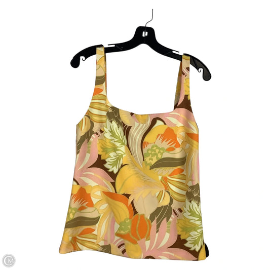 Top Sleeveless By Zara In Tropical Print, Size: Xs