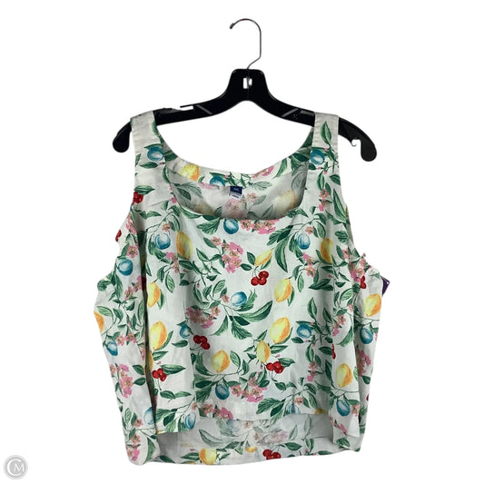 Top Sleeveless By Old Navy In Green, Size: Xxl