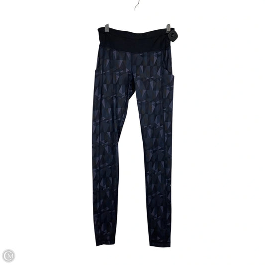Athletic Leggings By Lululemon In Black & Purple, Size: 4
