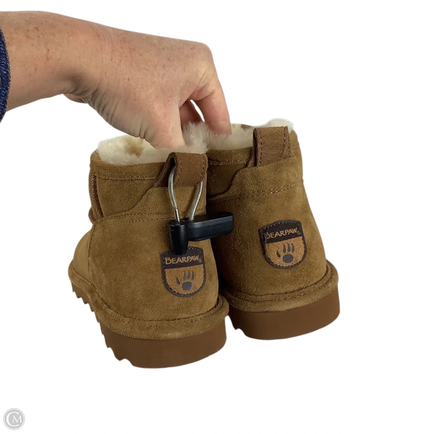 Boots Ankle Flats By Bearpaw In Tan, Size: 11