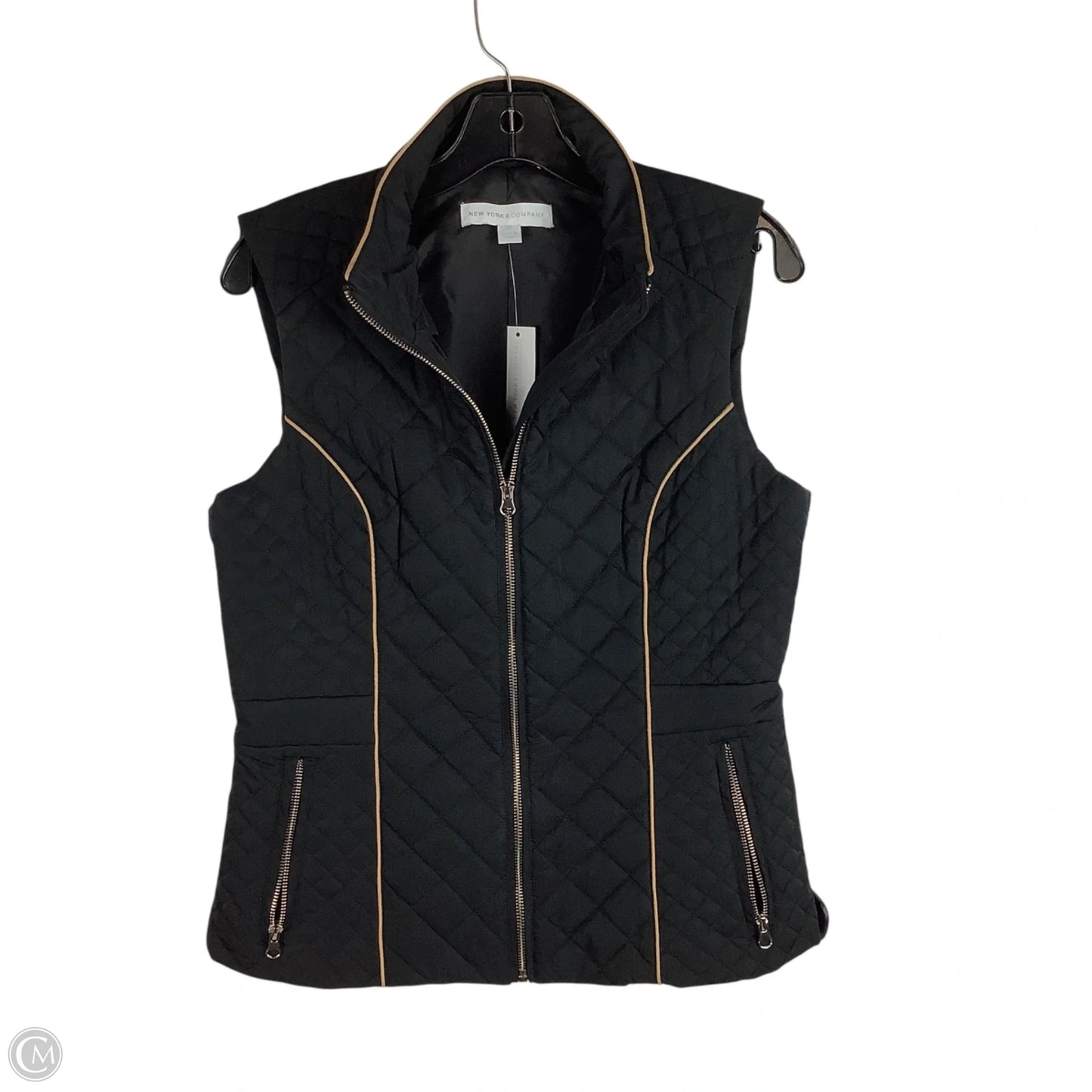 Vest Puffer & Quilted By New York And Co In Black, Size: S