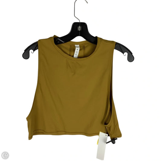 Athletic Tank Top By Lululemon In Yellow, Size: 6