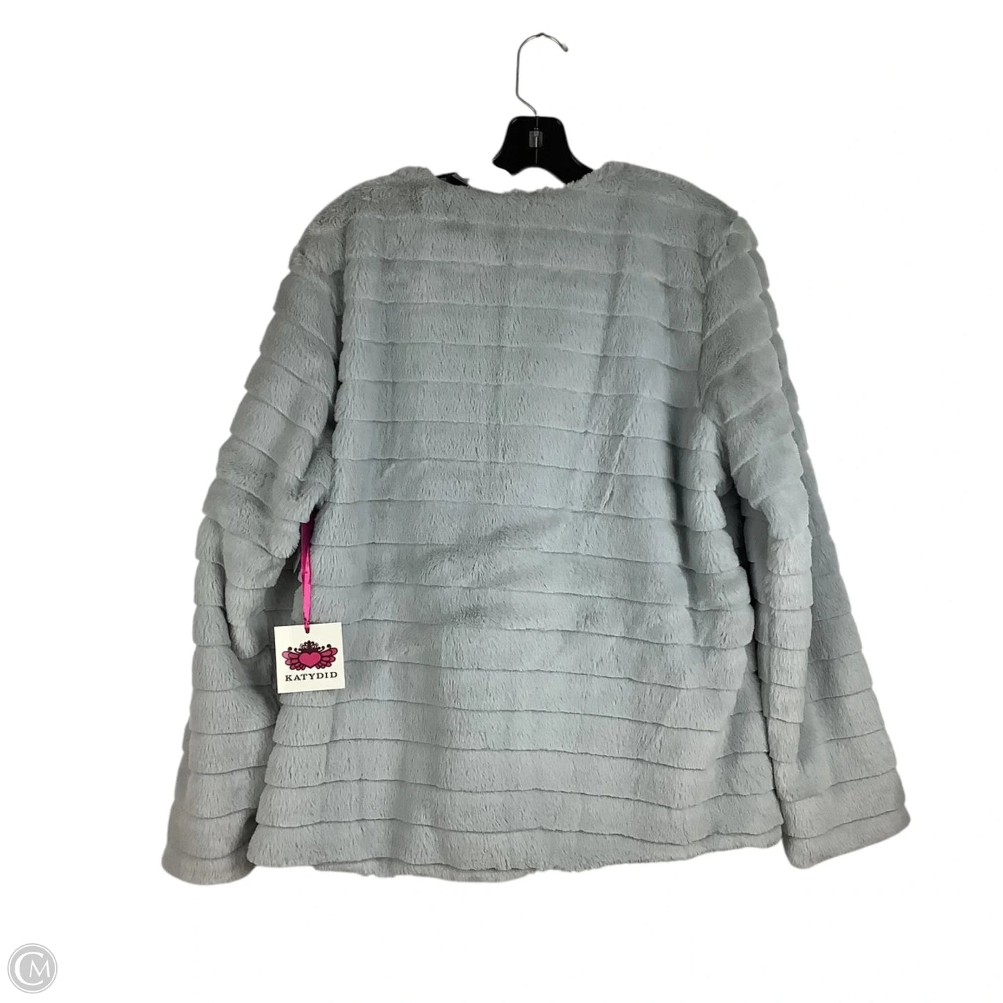 Jacket Faux Fur & Sherpa By Clothes Mentor In Grey, Size: Xl