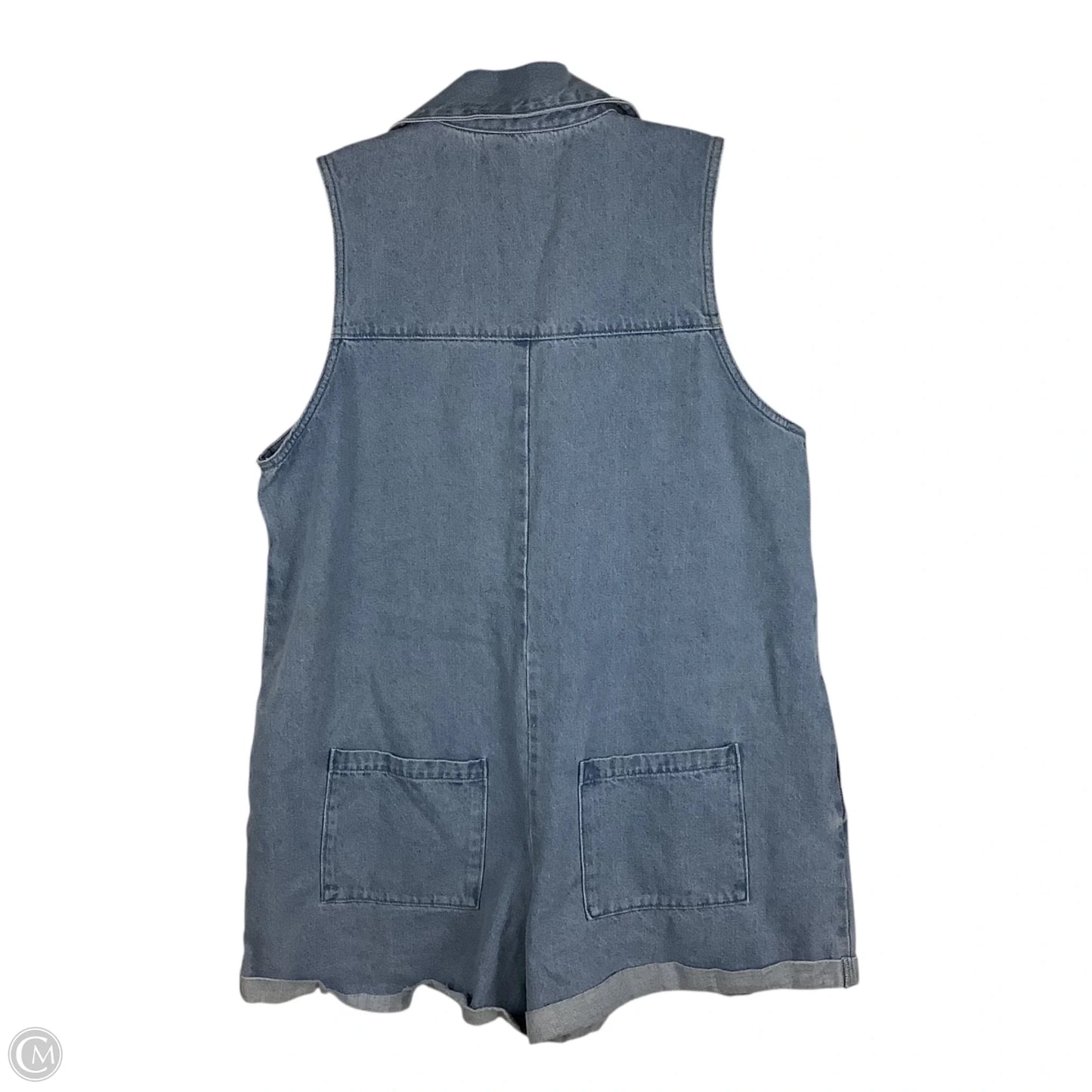 Romper By Show Me Your Mumu In Blue Denim, Size: Xxl