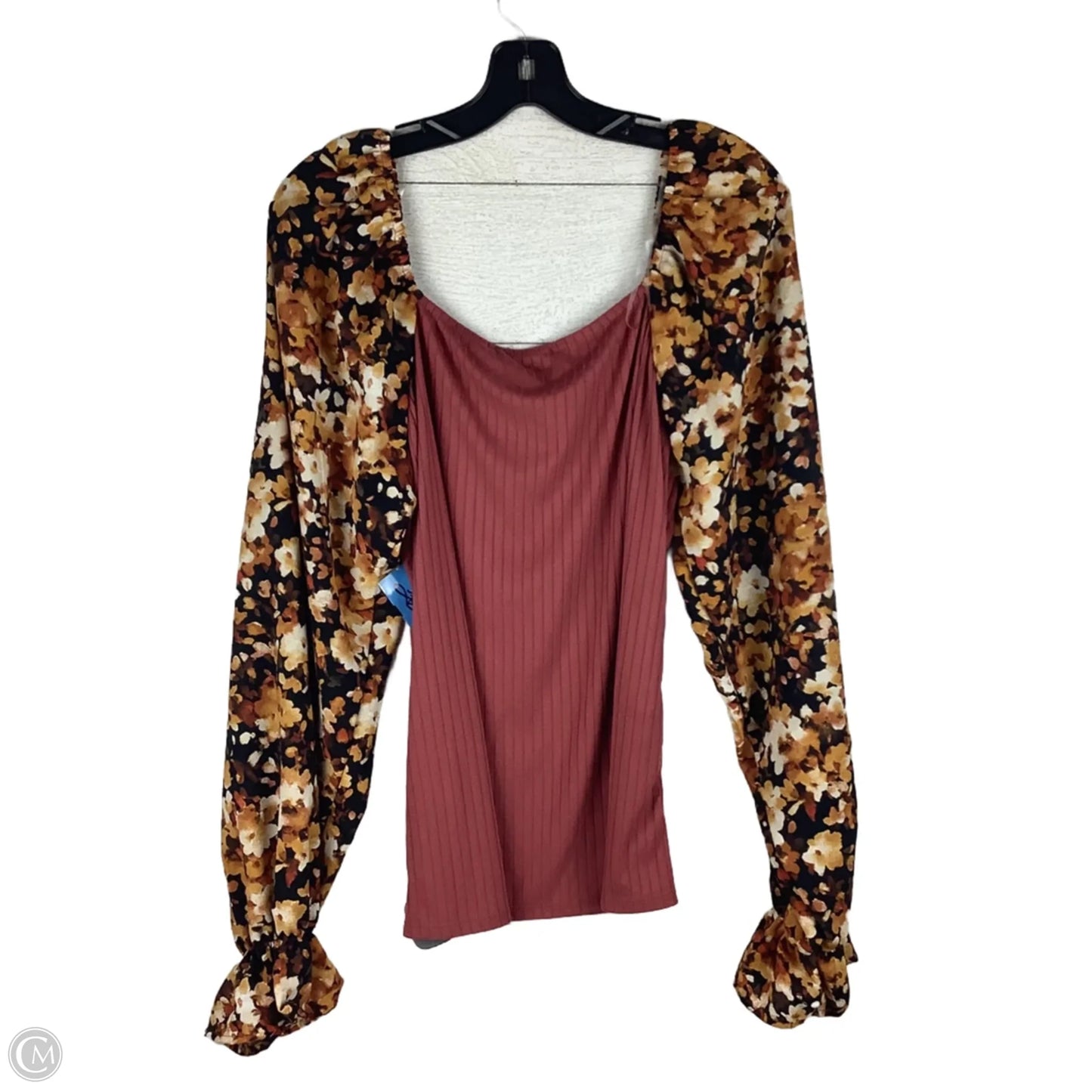 Top Long Sleeve By Haptics In Pink, Size: 1x