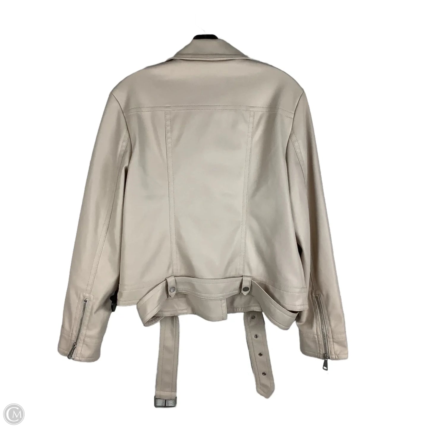 Jacket Moto By Express In Cream, Size: L