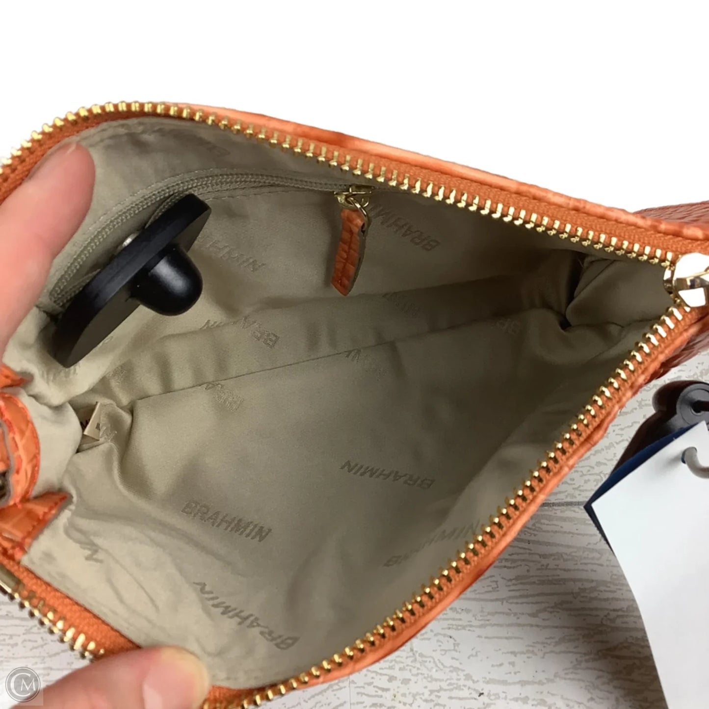 Wristlet Designer By Brahmin, Size: Large