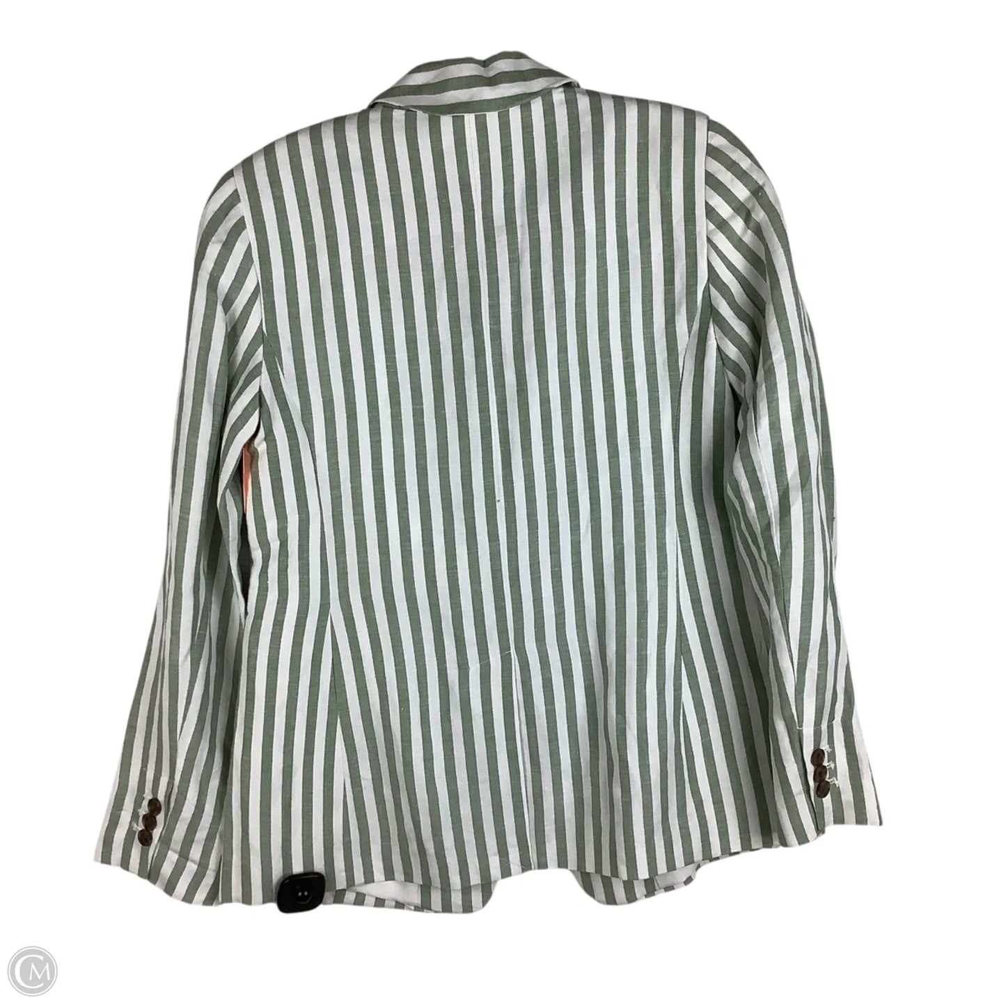 Blazer By Loft In Striped Pattern, Size: 0