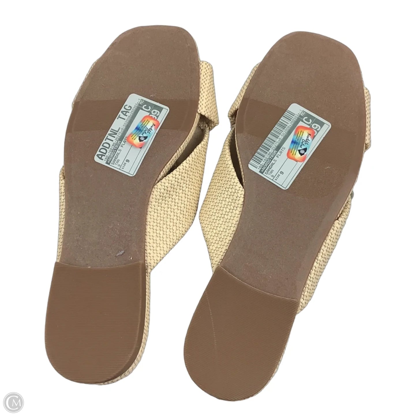 Sandals Flats By Nordstrom In Tan, Size: 9