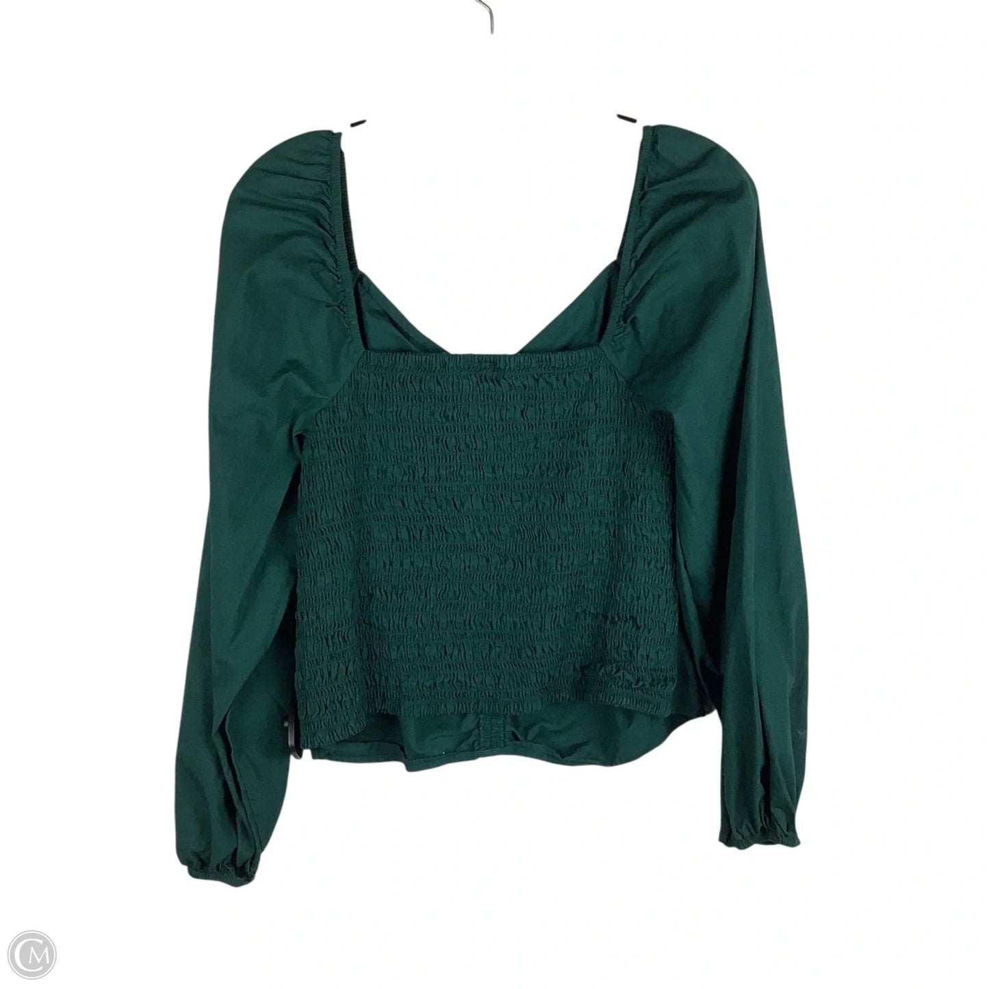Top Long Sleeve By Gap In Green, Size: Xl