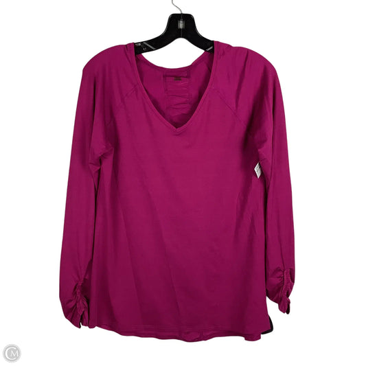 Athletic Top Long Sleeve Crewneck By Spanx In Purple, Size: M