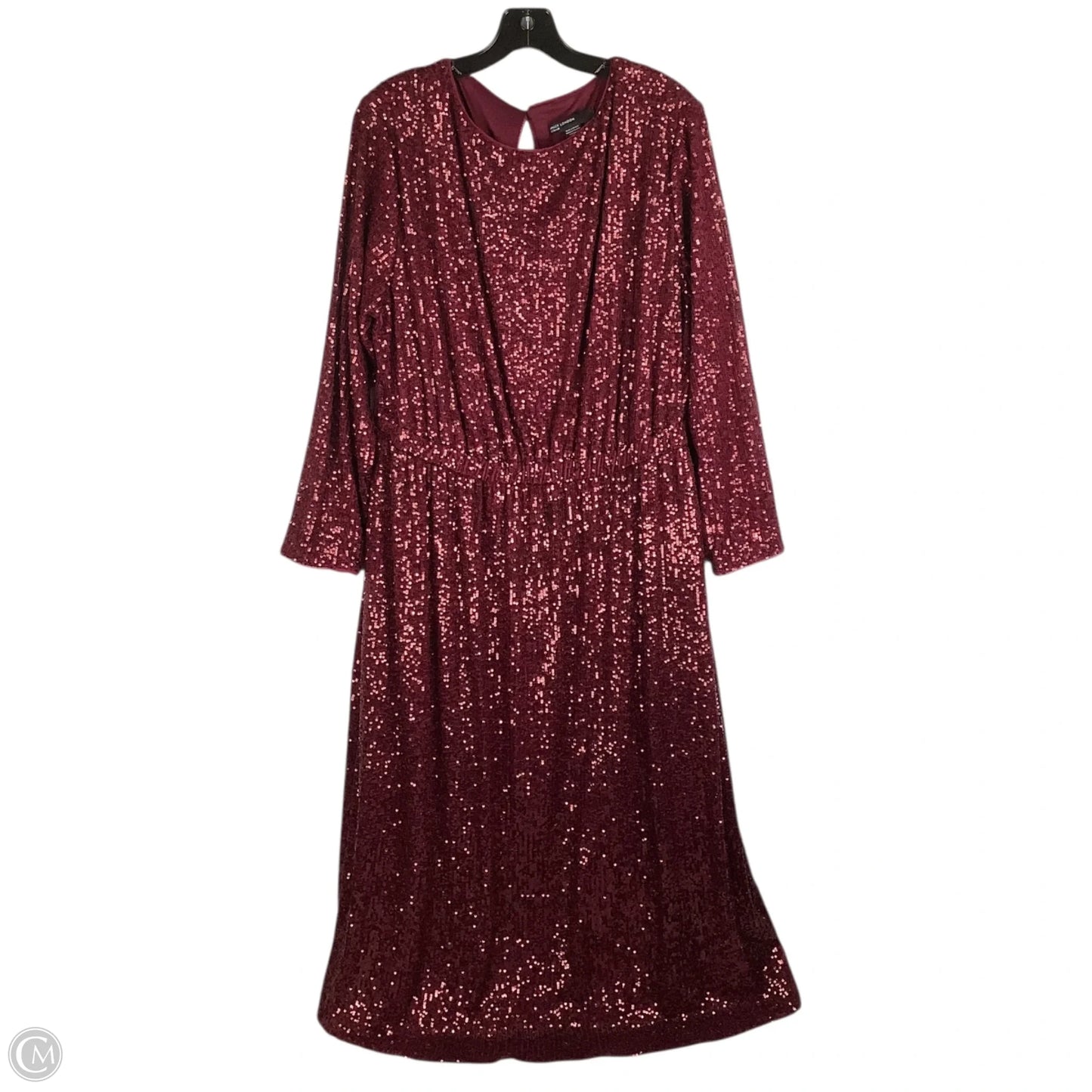 Dress Party Midi By Maggy London In Red, Size: 16W
