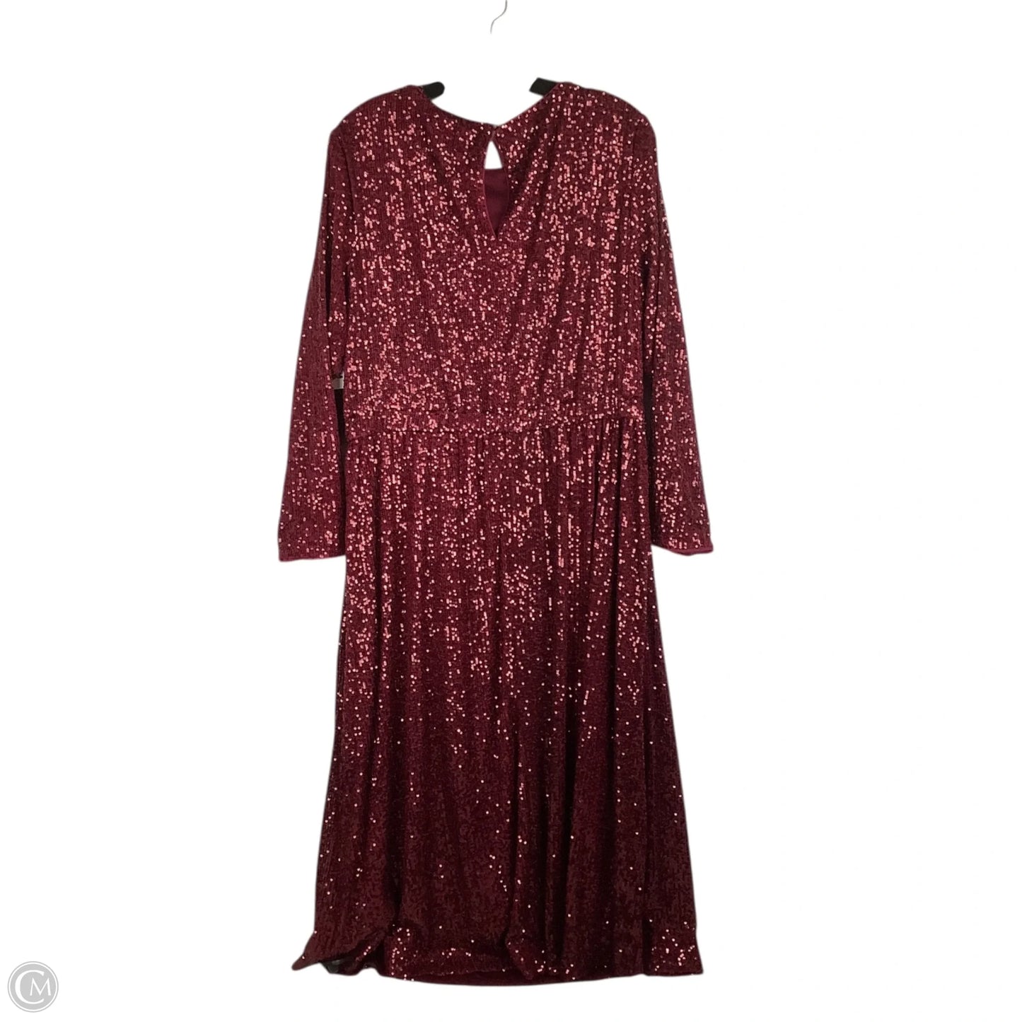 Dress Party Midi By Maggy London In Red, Size: 16W