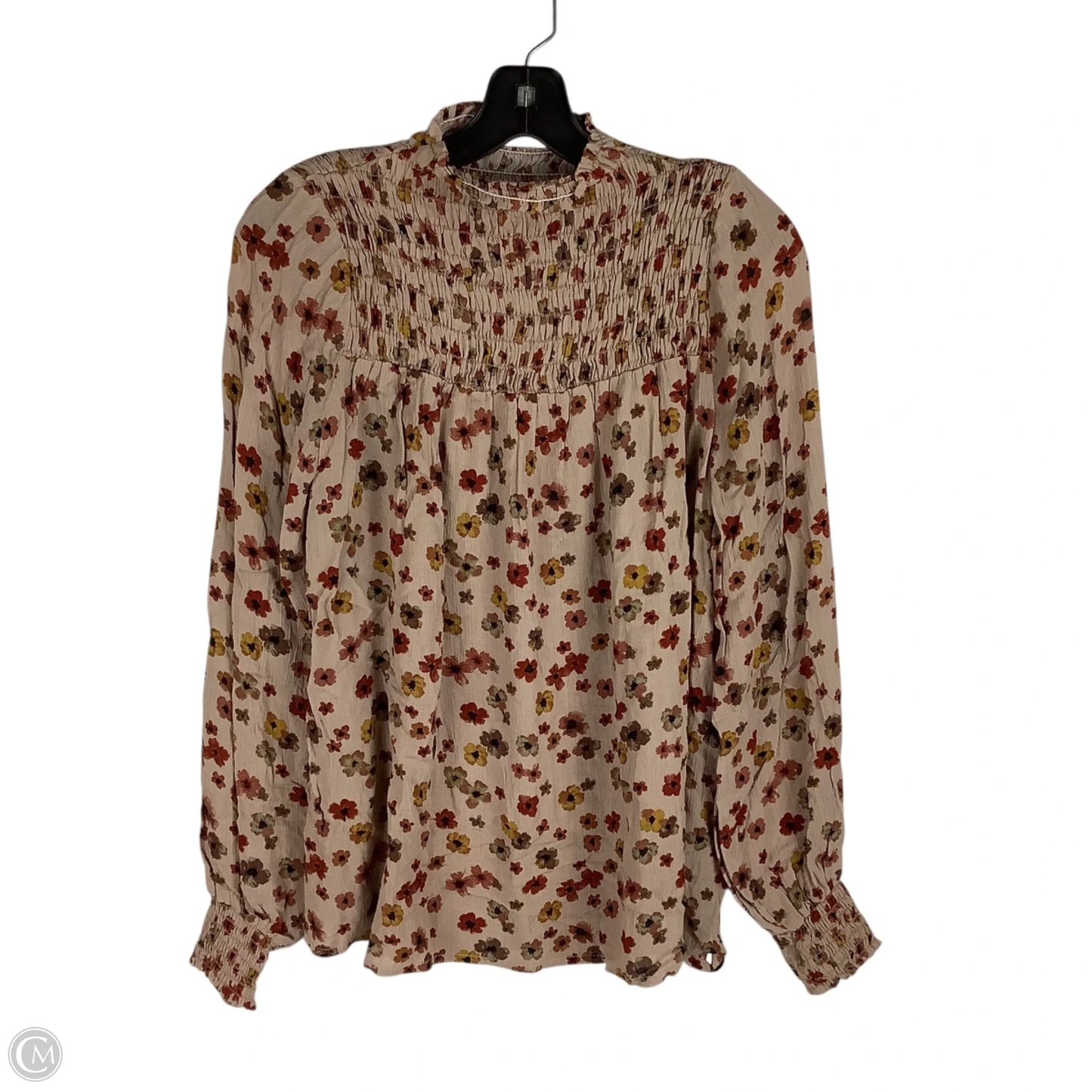 Top Long Sleeve By Karlie In Brown, Size: M