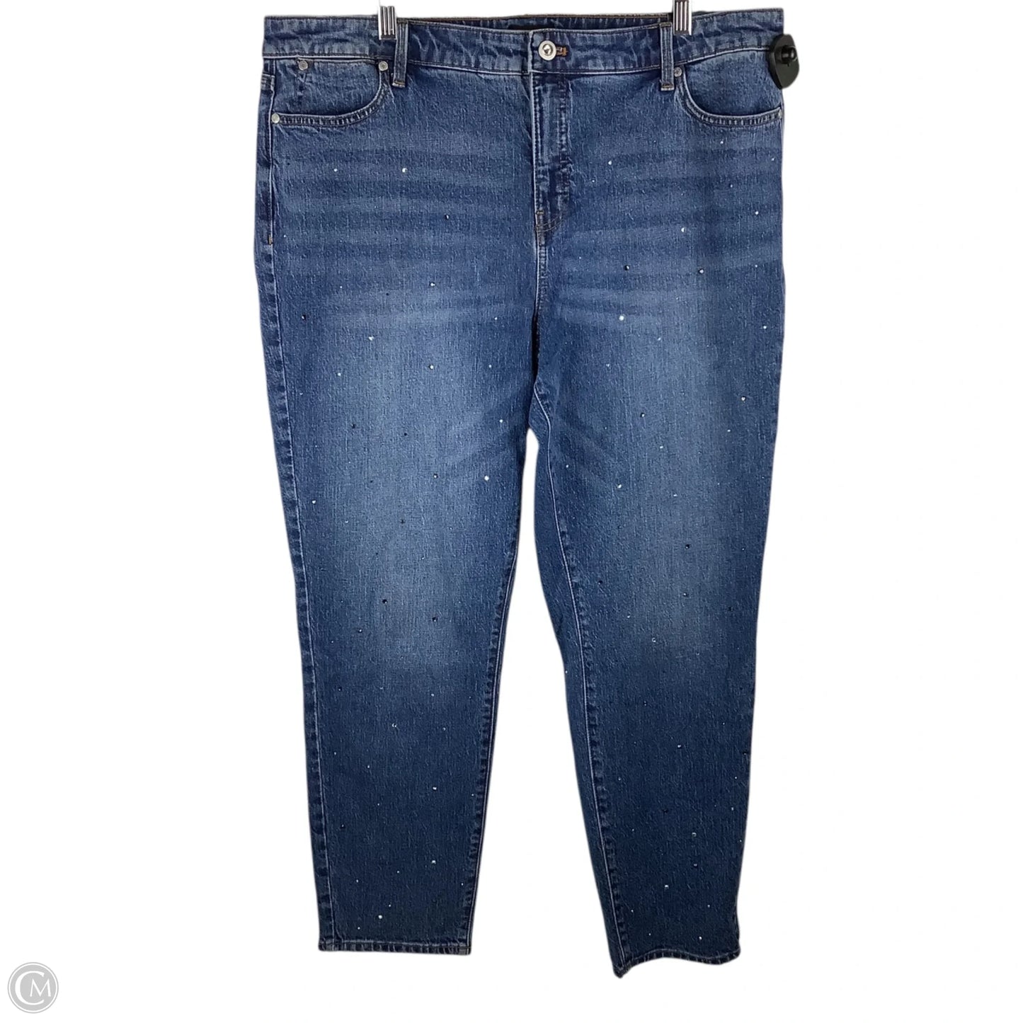 Jeans Straight By Talbots In Blue Denim, Size: 16