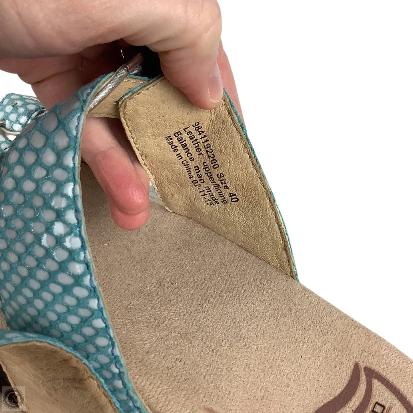 Sandals Heels Block By Dansko In Blue Size: 40