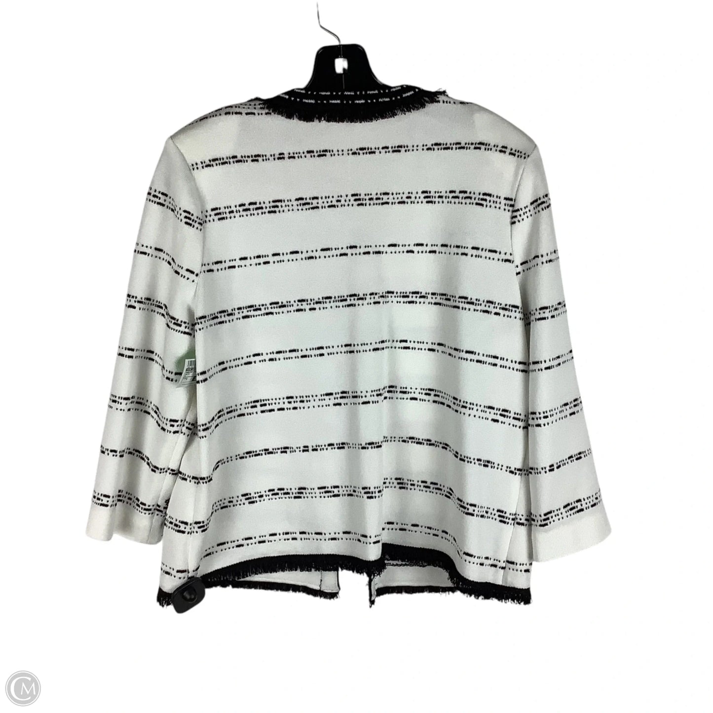 Sweater Cardigan By Ming Wang In White, Size: S