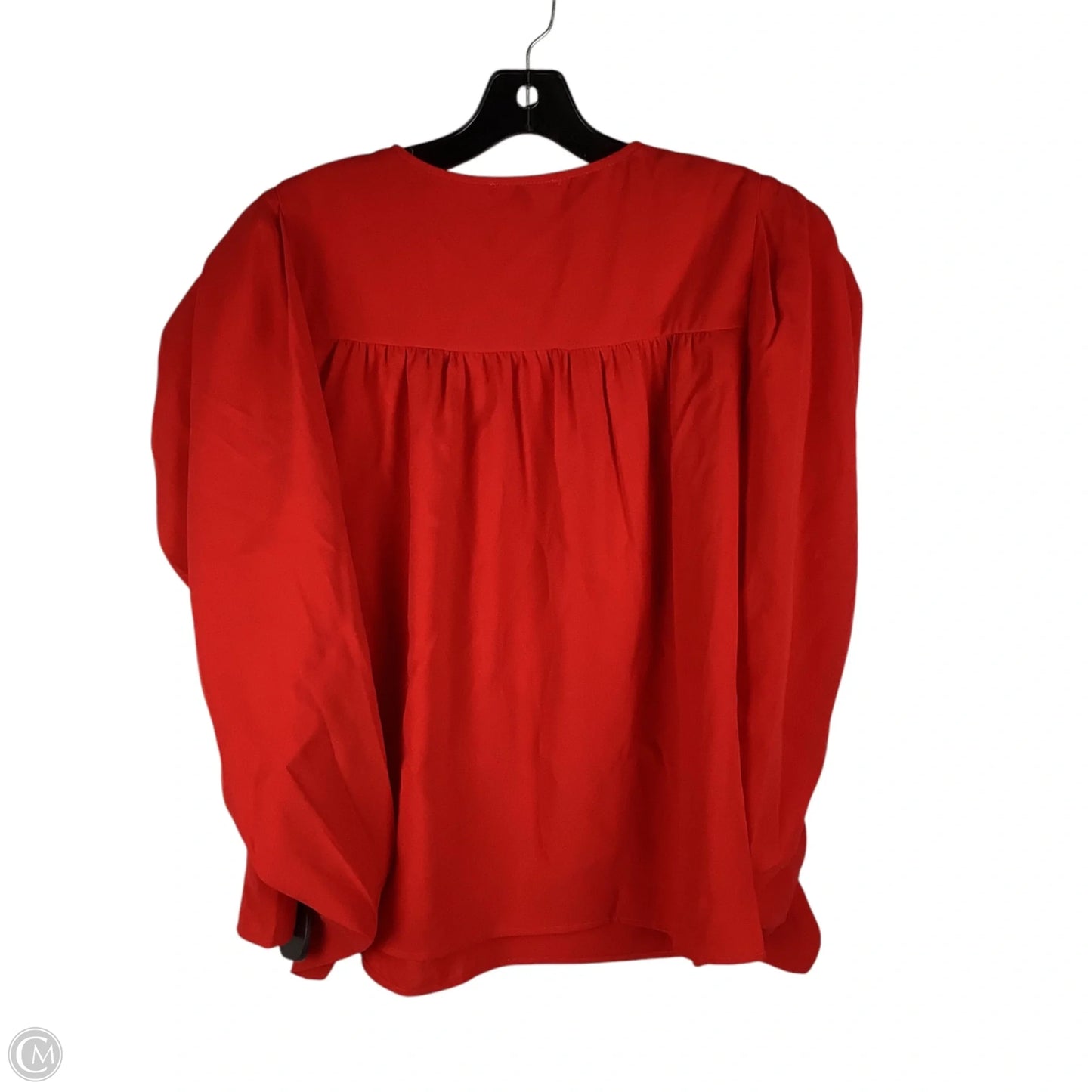 Top Long Sleeve By Clothes Mentor In Red, Size: M