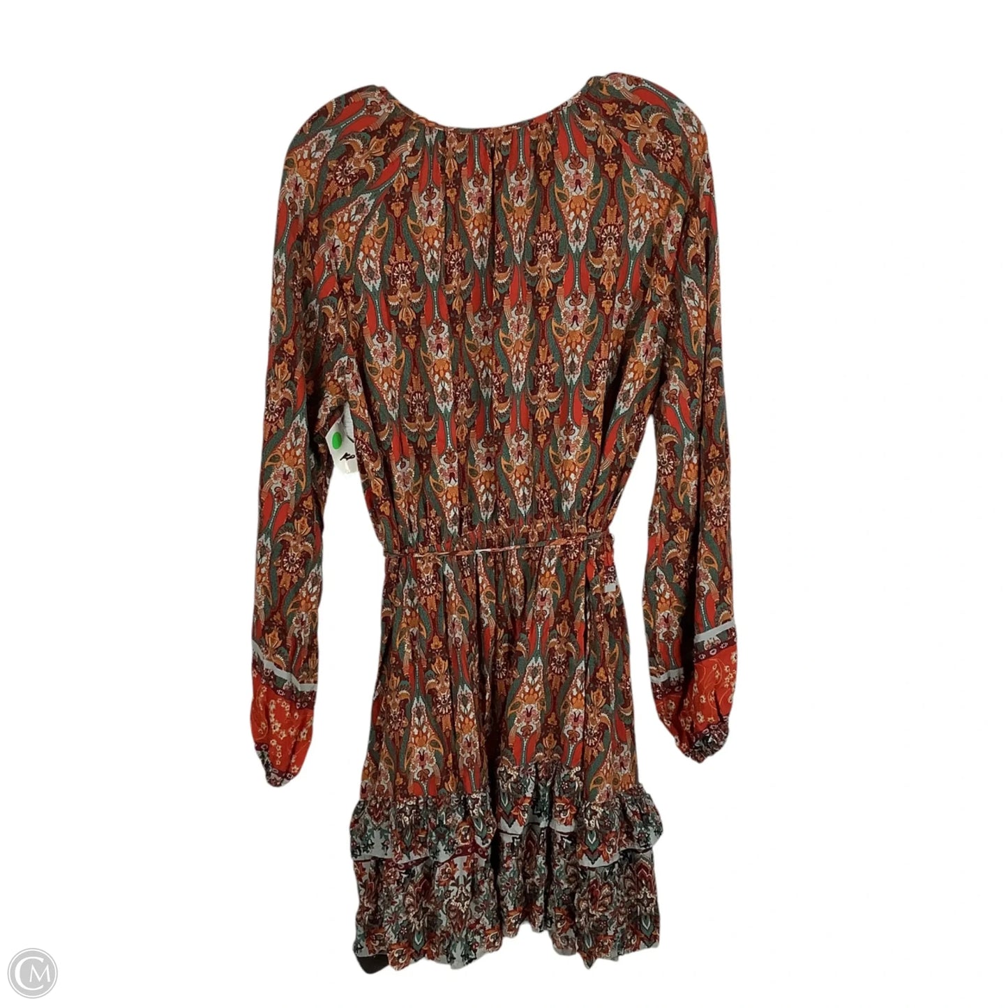 Dress Casual Midi By Cmc In Multi-colored, Size: L
