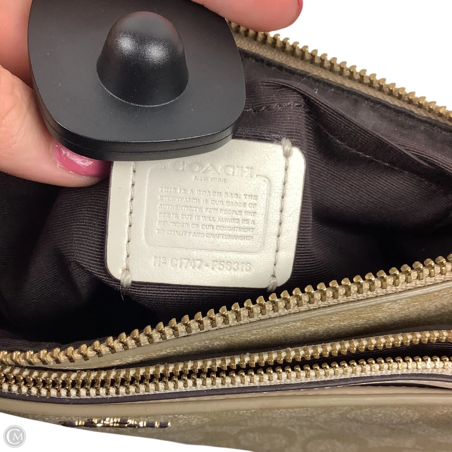 Crossbody Designer By Coach, Size: Small