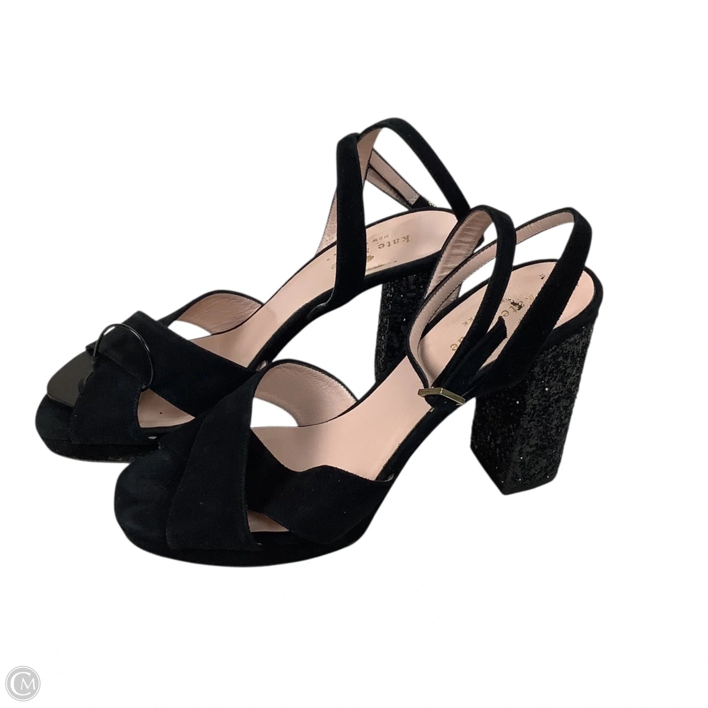 Sandals Designer By Kate Spade In Black, Size: 8.5