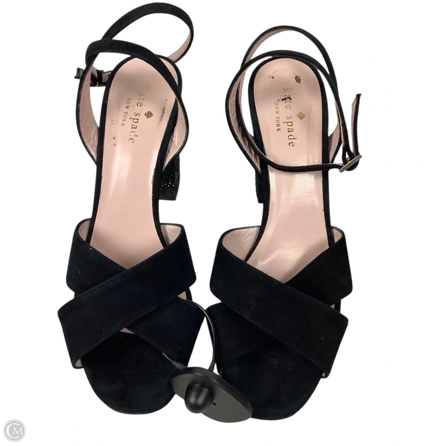 Sandals Designer By Kate Spade In Black, Size: 8.5