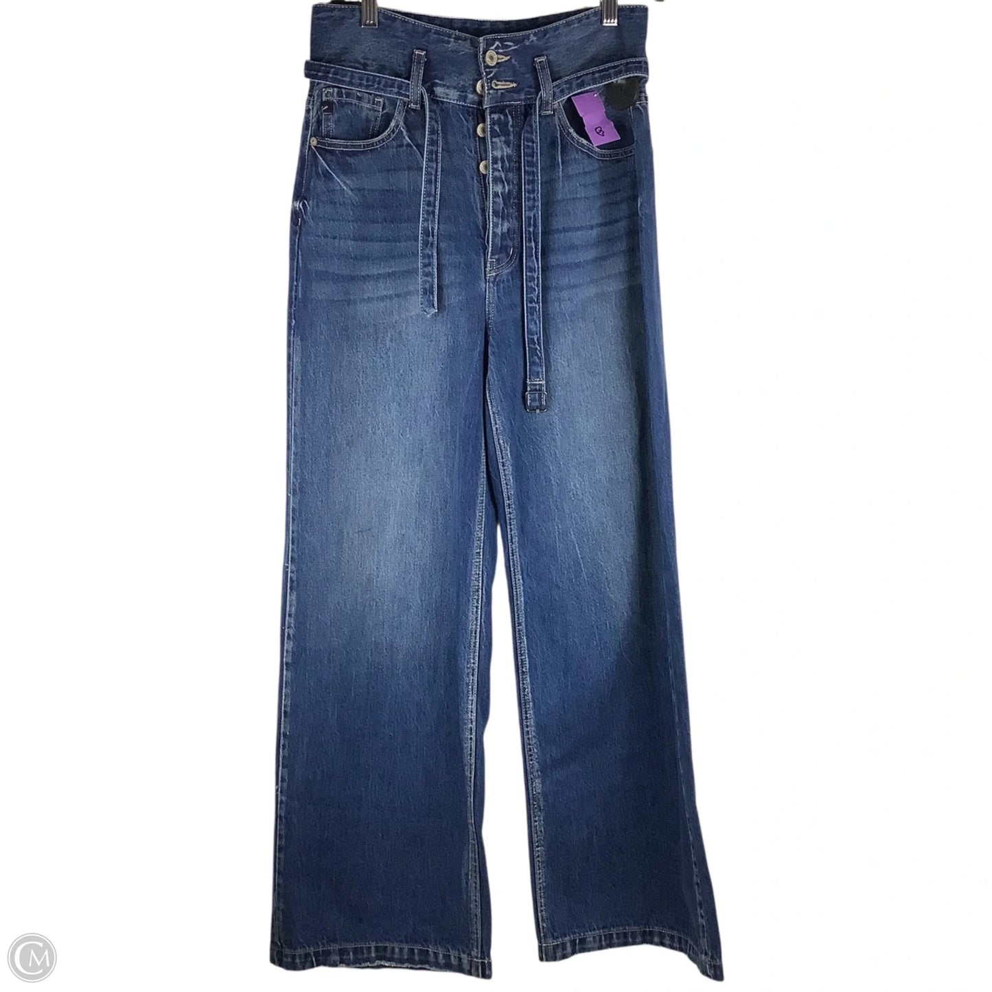 Jeans Wide Leg By Kancan In Blue Denim, Size: 2