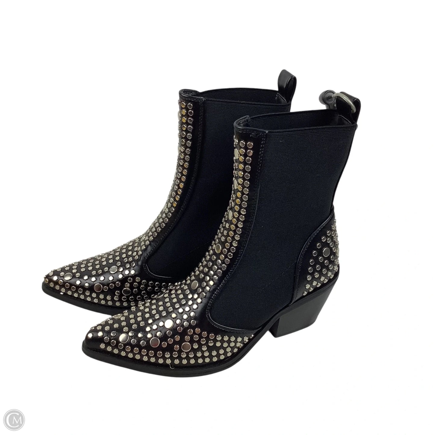 Boots Ankle Heels By Cmc In Black, Size: 6.5 (37)