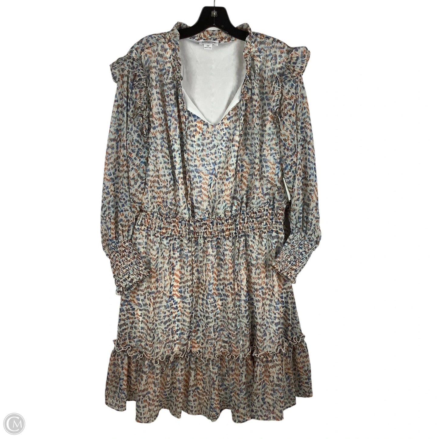 Dress Casual Short By Chicsoul In Animal Print, Size: 2x