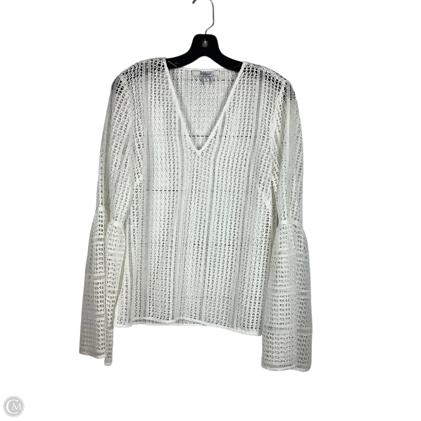 Top Long Sleeve Designer By Derek Lam In White, Size: 10