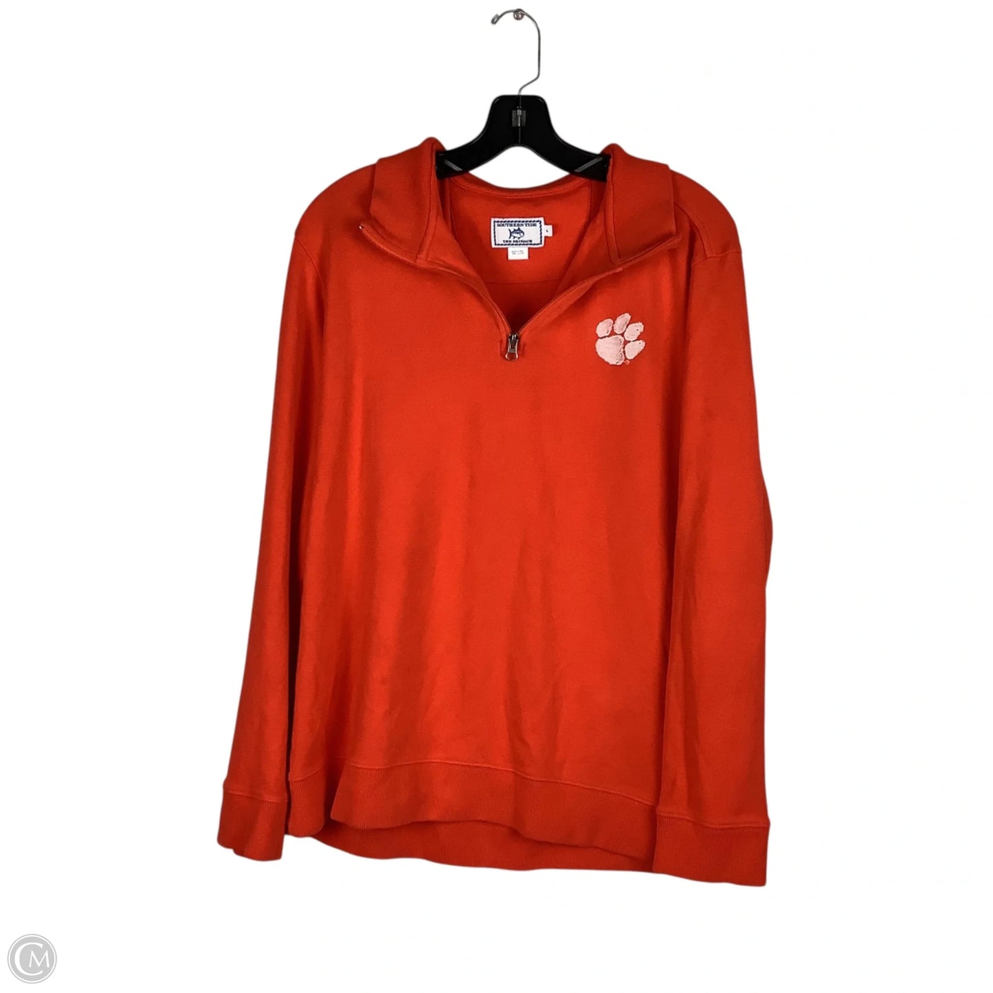 Sweatshirt Collar By Southern Tide In Orange, Size: L