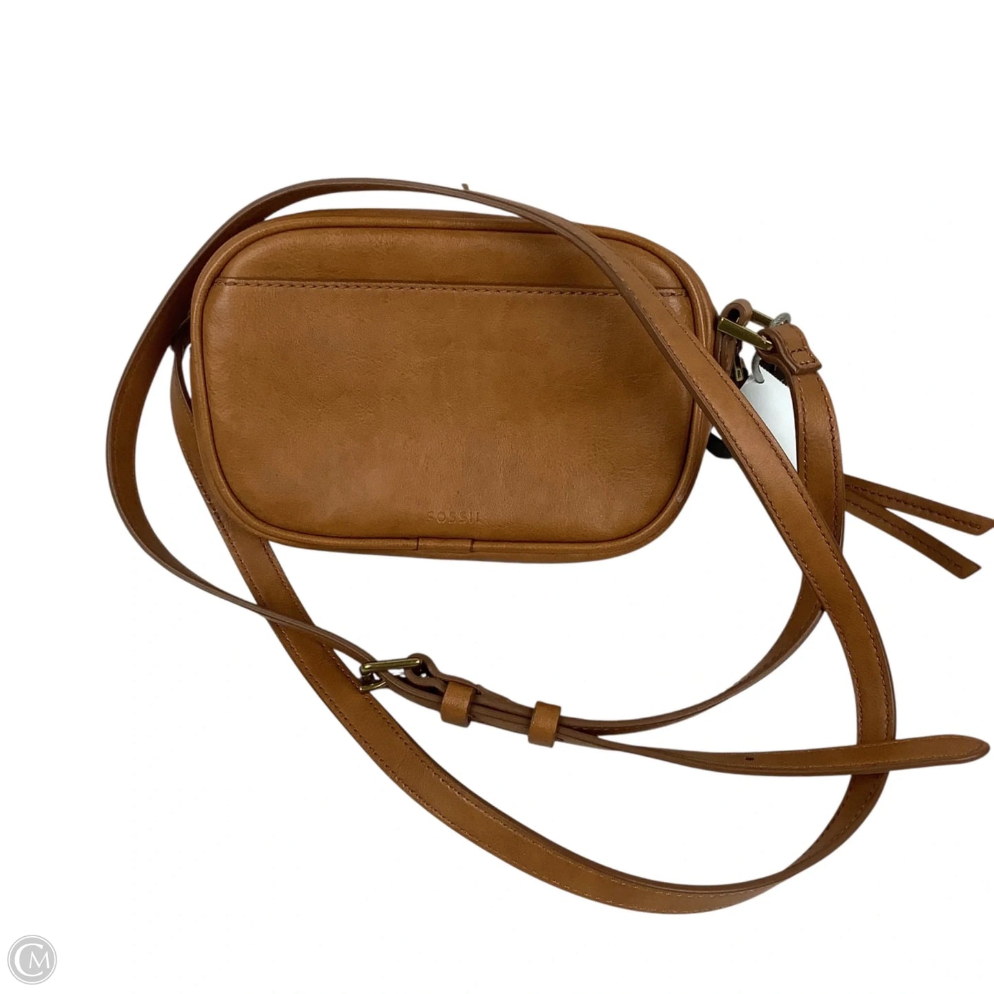 Crossbody Leather By Fossil, Size: Small