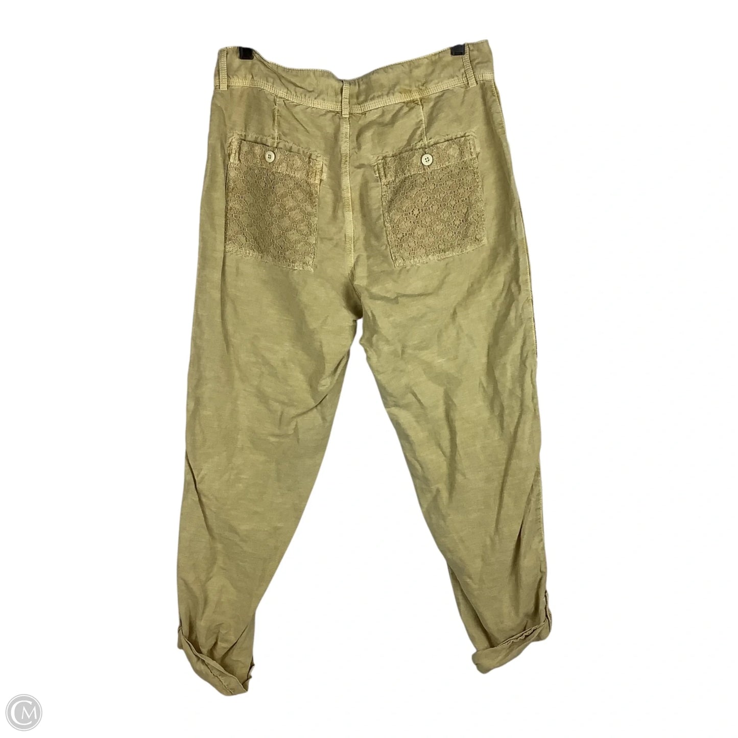 Pants Cropped By Sundance In Yellow, Size: 10