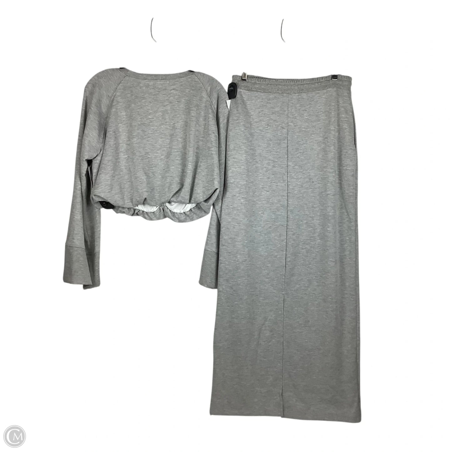 Skirt Set 2pc By Vestique In Grey, Size: M