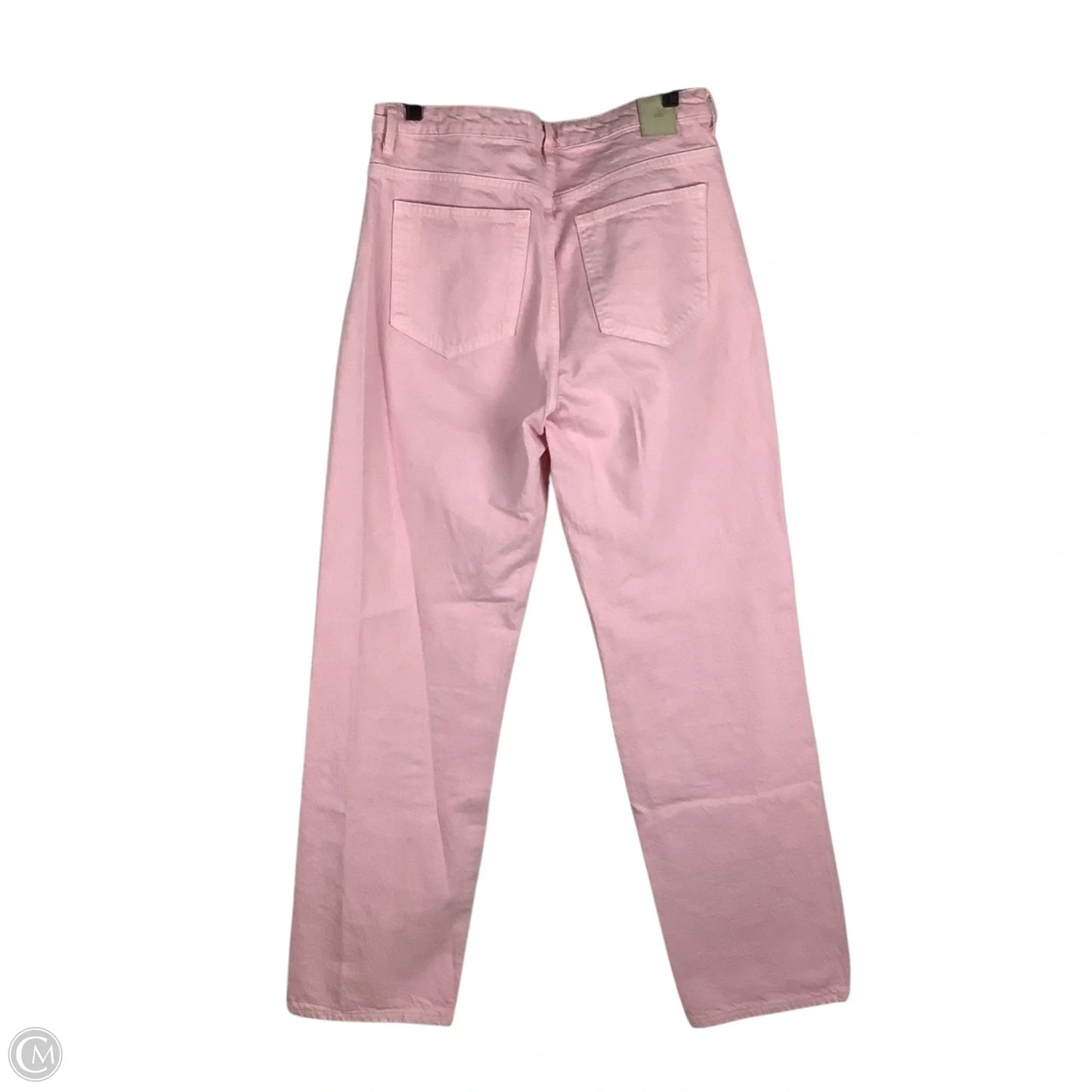 Jeans Straight By Zara In Pink Denim, Size: 10