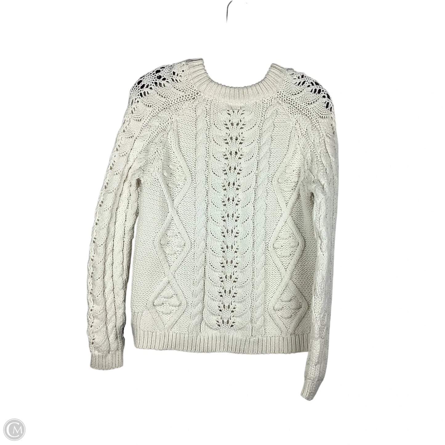 Sweater By Knitted And Knotted In Cream, Size: S