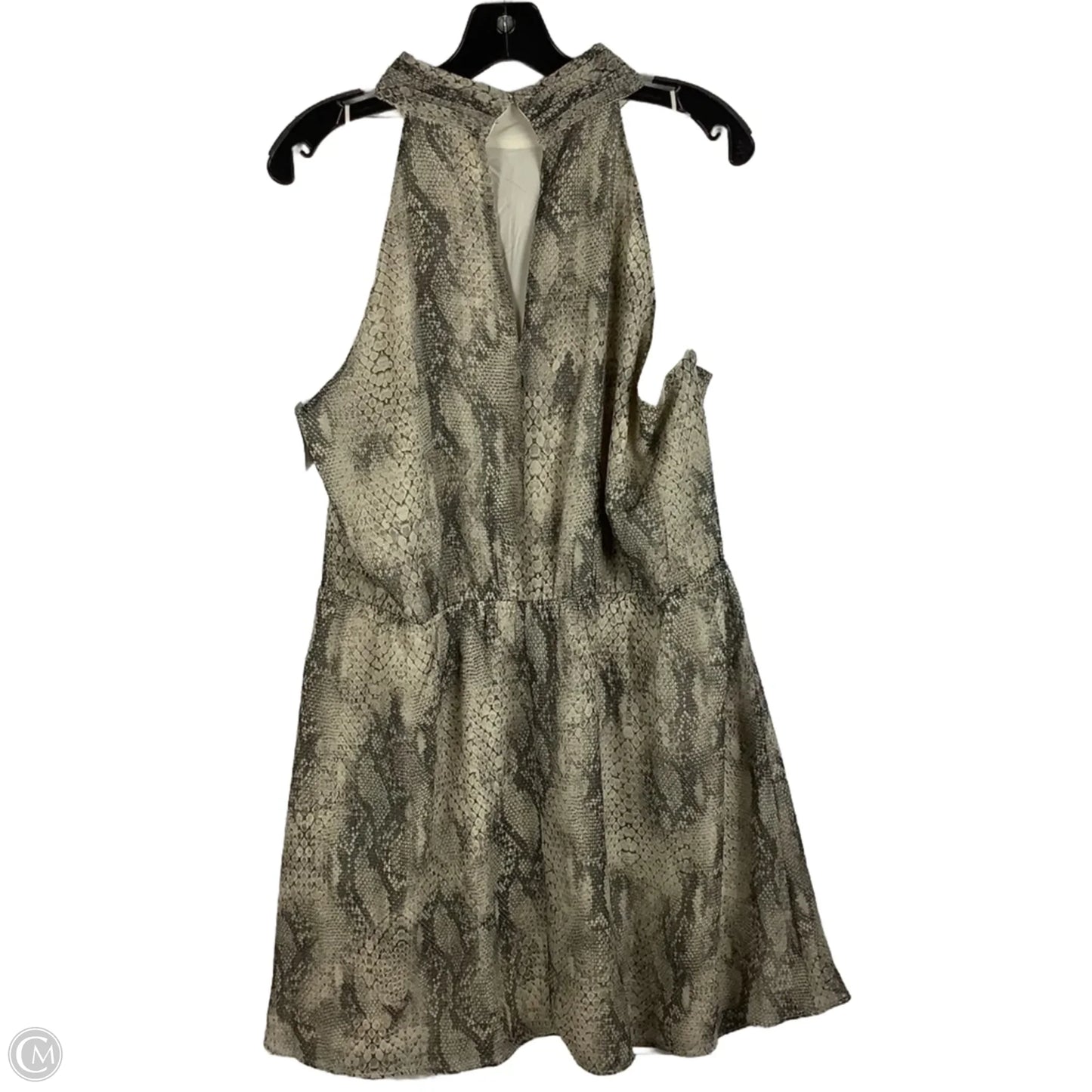 Dress Casual Short By Express In Snakeskin Print, Size: Xl