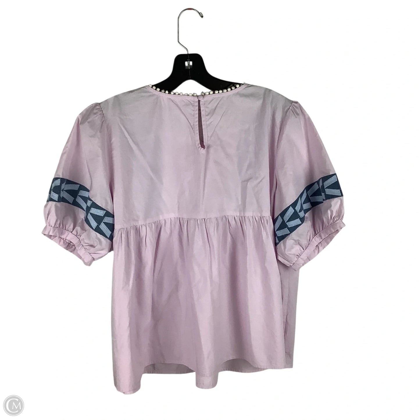 Top Short Sleeve By Thml In Purple, Size: L