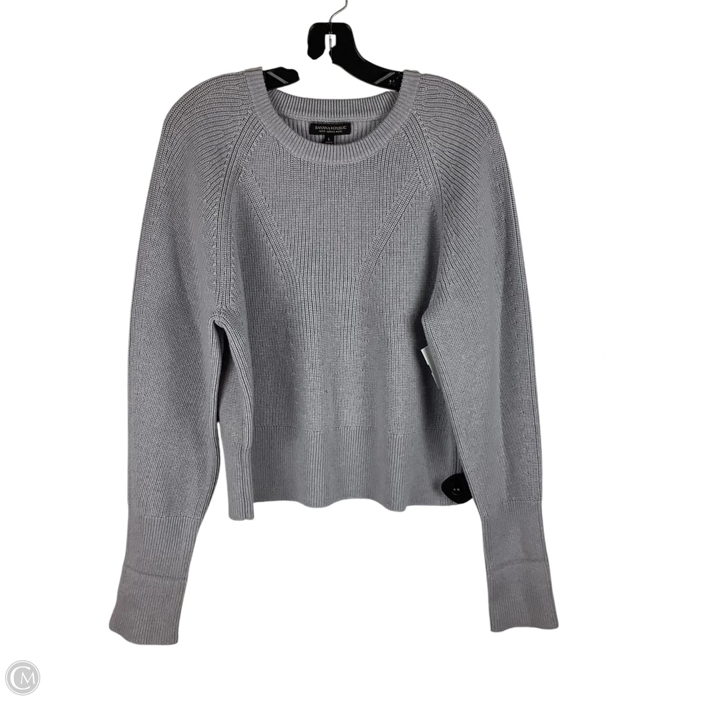Sweater By Banana Republic In Grey, Size: L