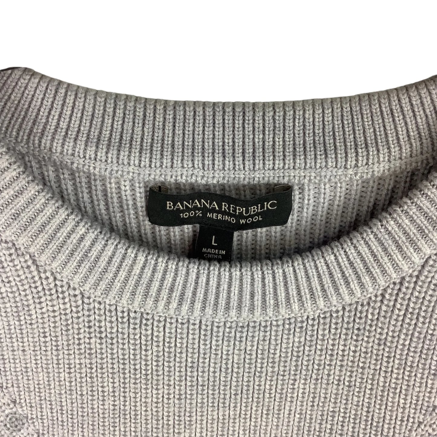 Sweater By Banana Republic In Grey, Size: L