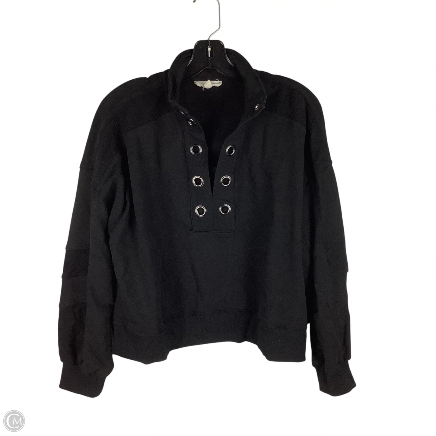 Sweatshirt Collar By Entro In Black, Size: L
