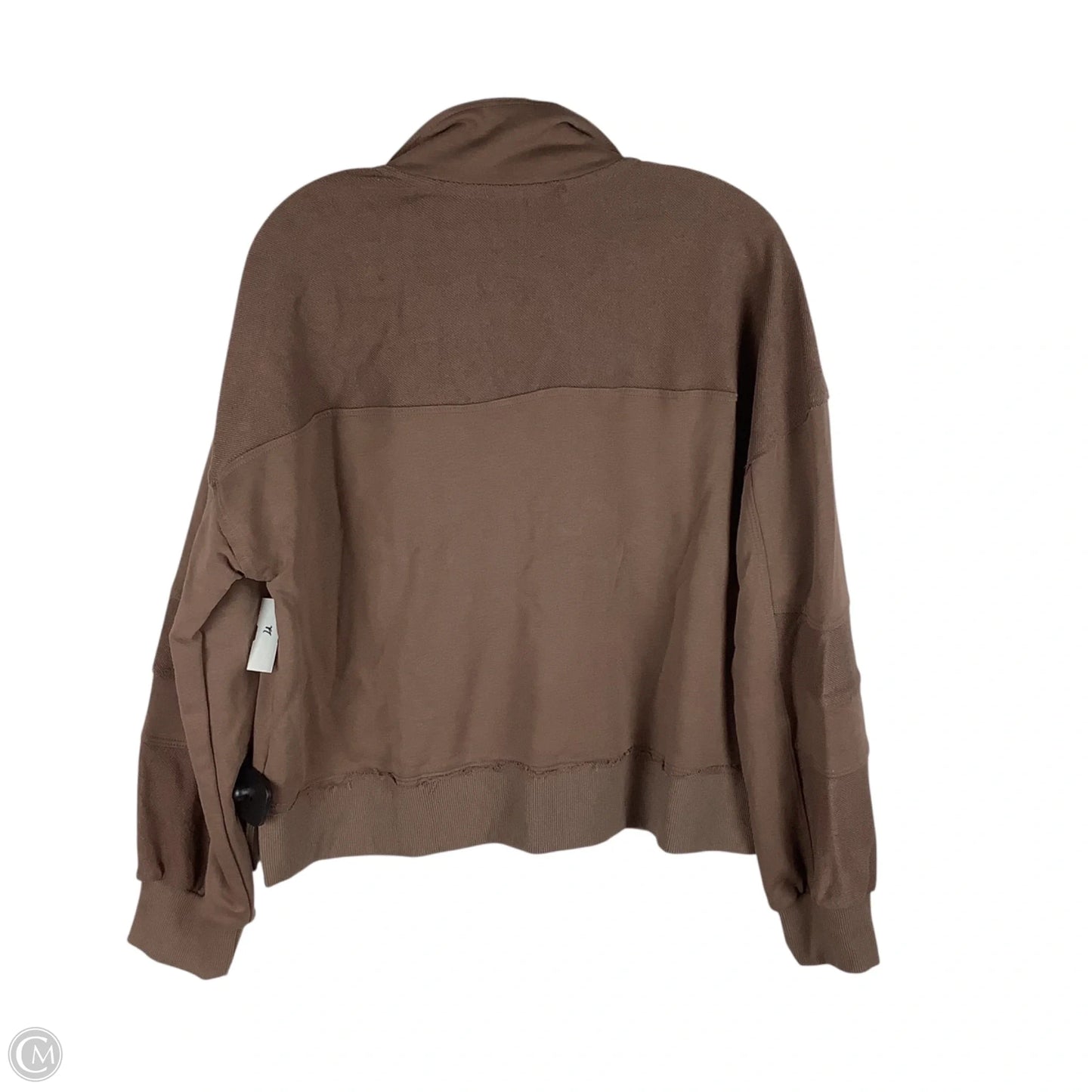 Sweatshirt Collar By Entro In Brown, Size: L
