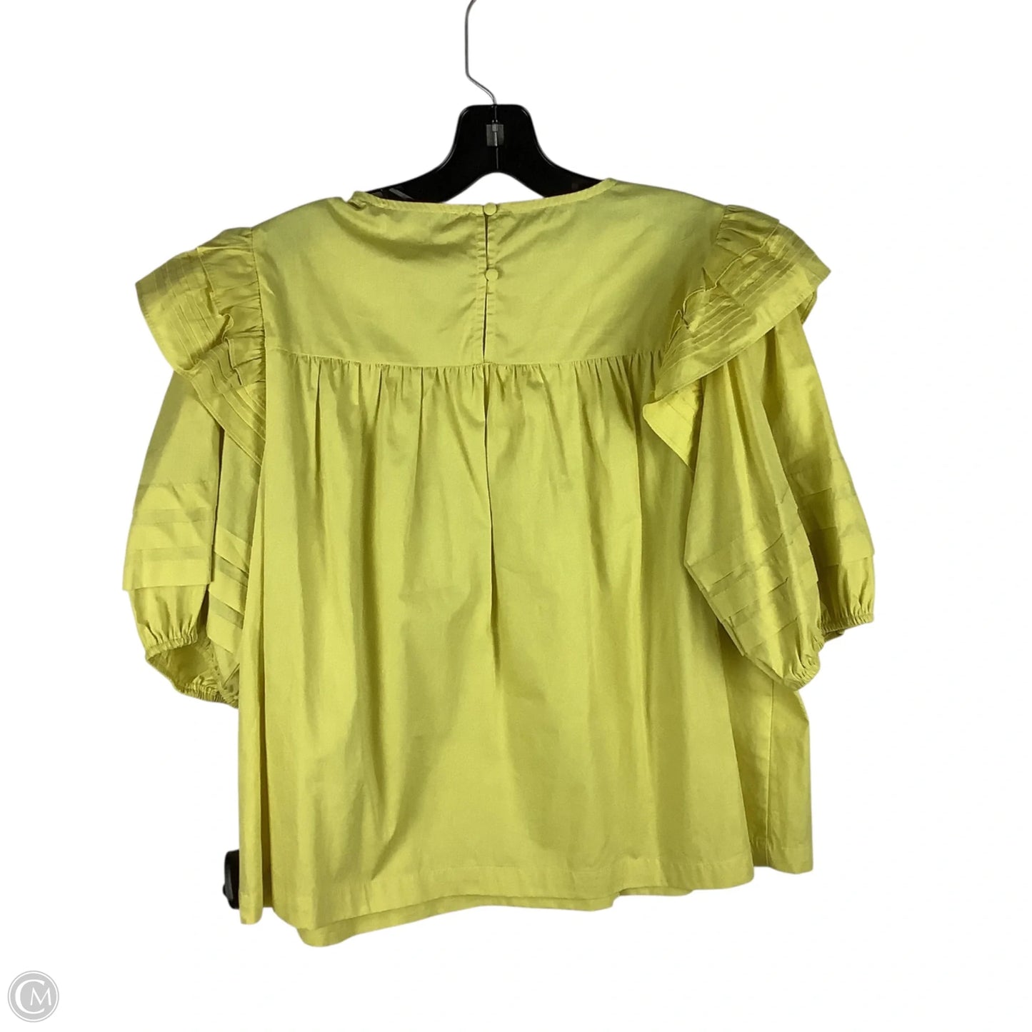 Top Short Sleeve By Pinch In Yellow, Size: L