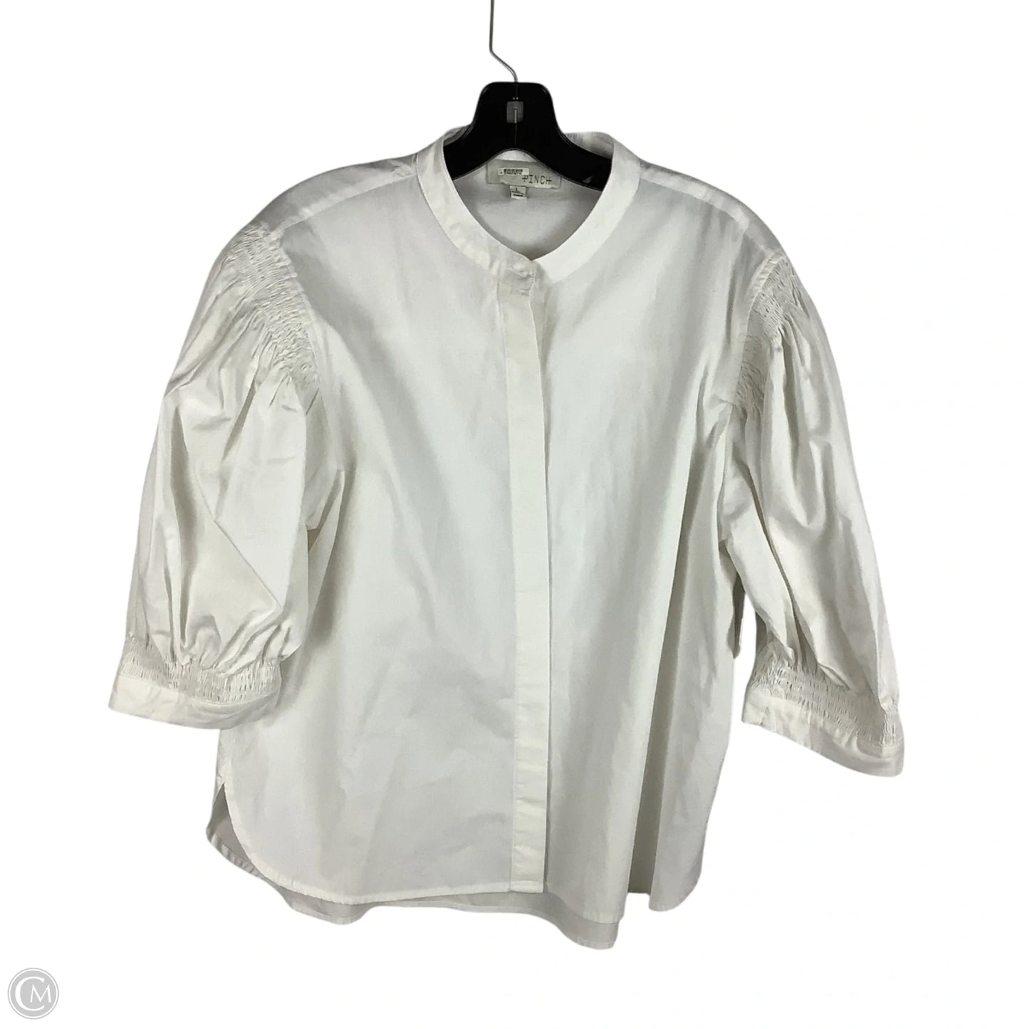 Top Short Sleeve By Pinch In White, Size: L