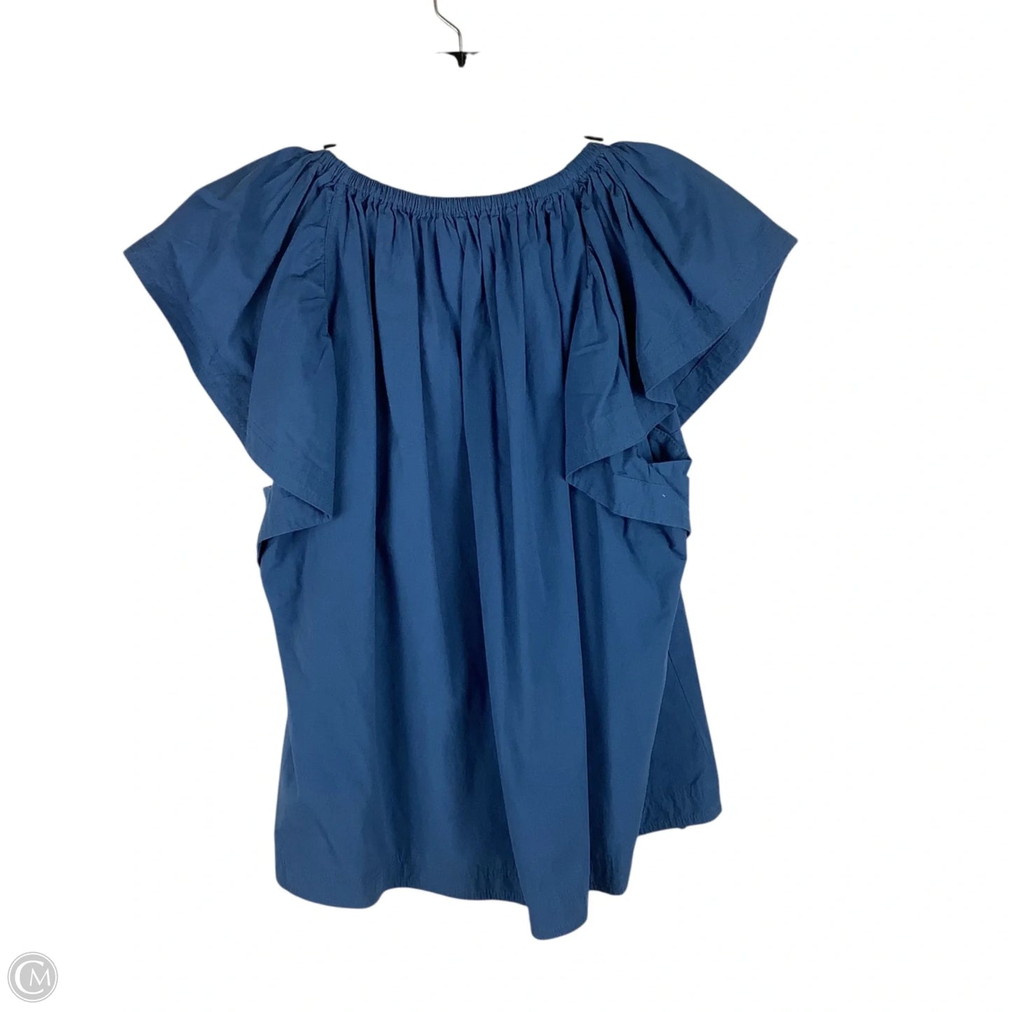 Top Short Sleeve By Pinch In Blue, Size: L